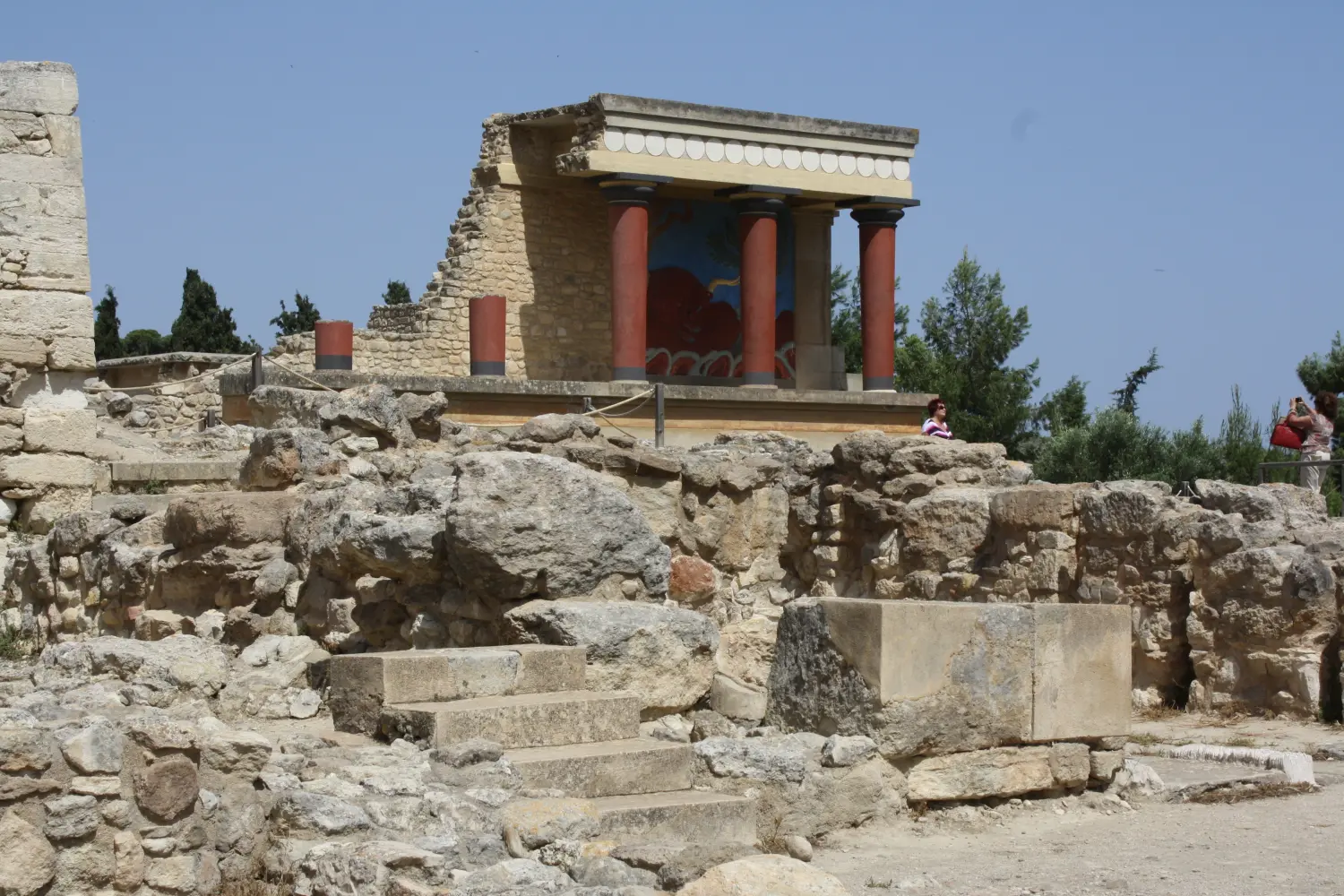 Kreta: Palast von Knossos, Nordeingang